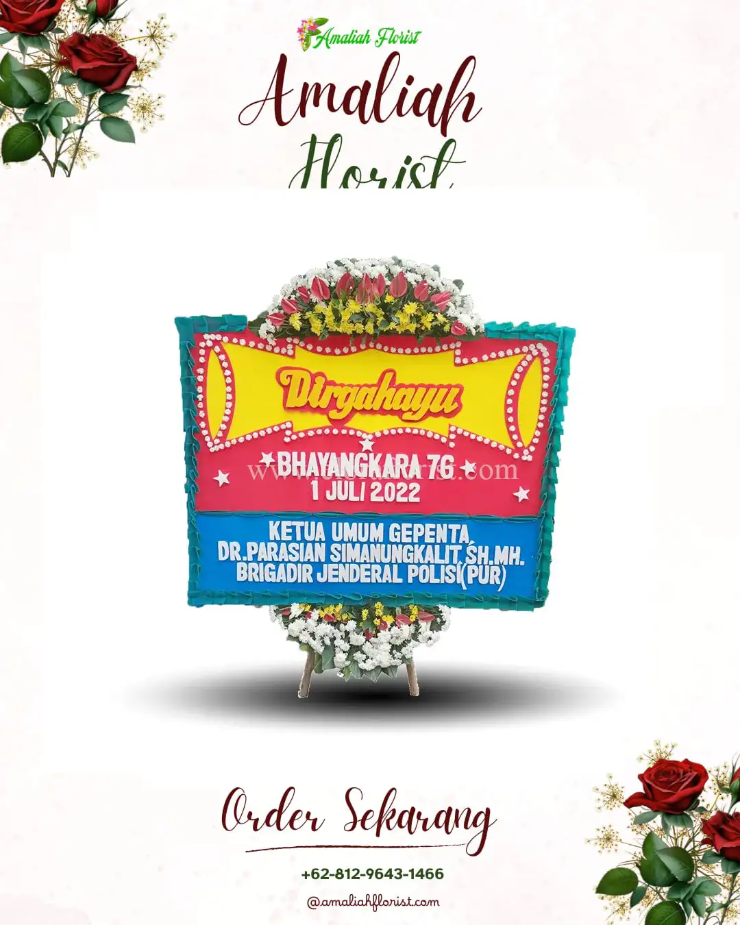 Papan Bunga HUT Ulang Tahun Barito Kuala